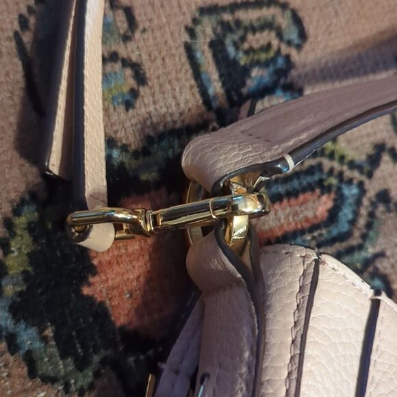 OYSTER  Michael Kors Julia Convertible oyster Leather Shoulder Bag - Picture 4 of 12